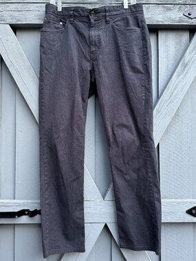 English Laundry Brixton Pants Men's 32x30 Charcoal Stretch 5 Pocket Straight